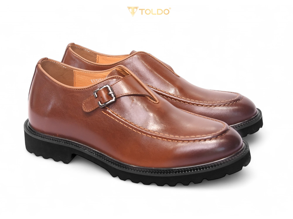 Giày cao 7cm đế eva siêu nhẹ da thật 8
